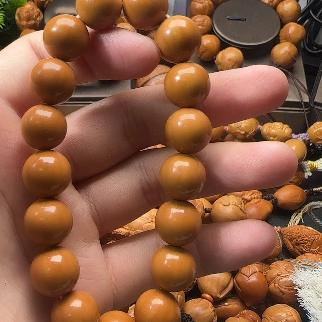 橄榄核手串/手链猴头光珠