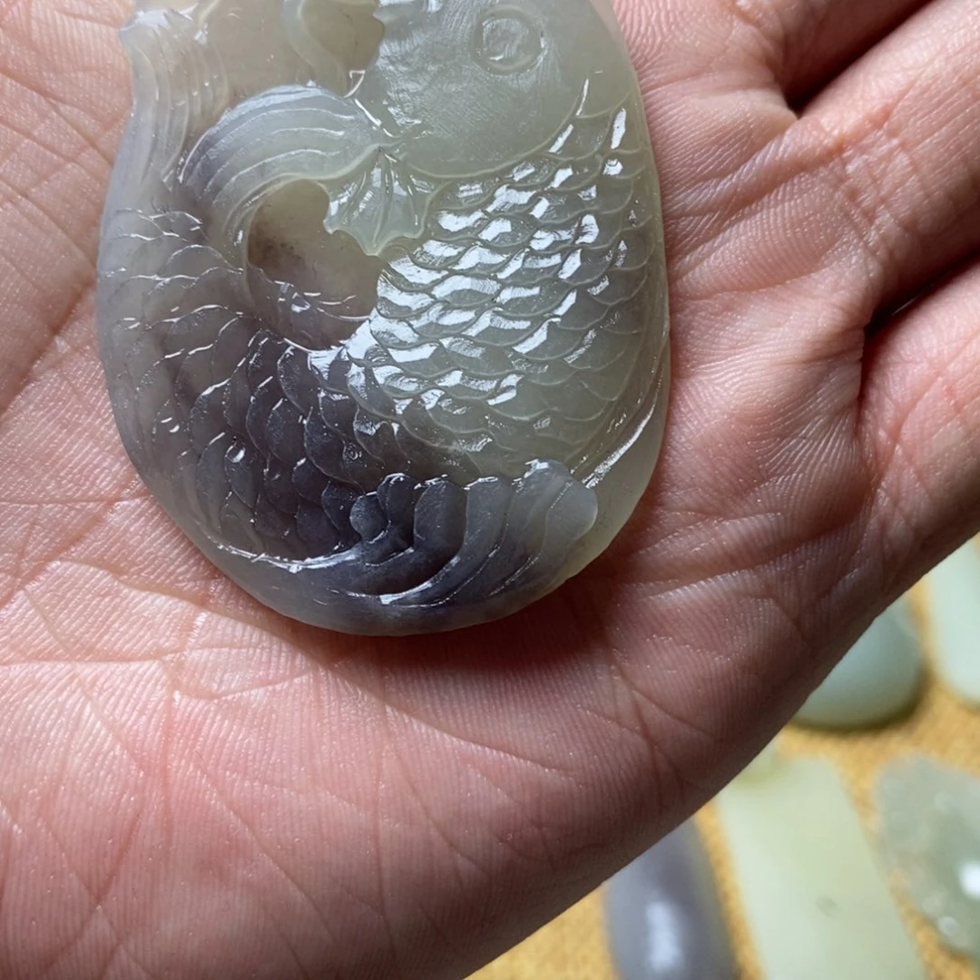 和田玉未镶嵌吊坠(不含链)