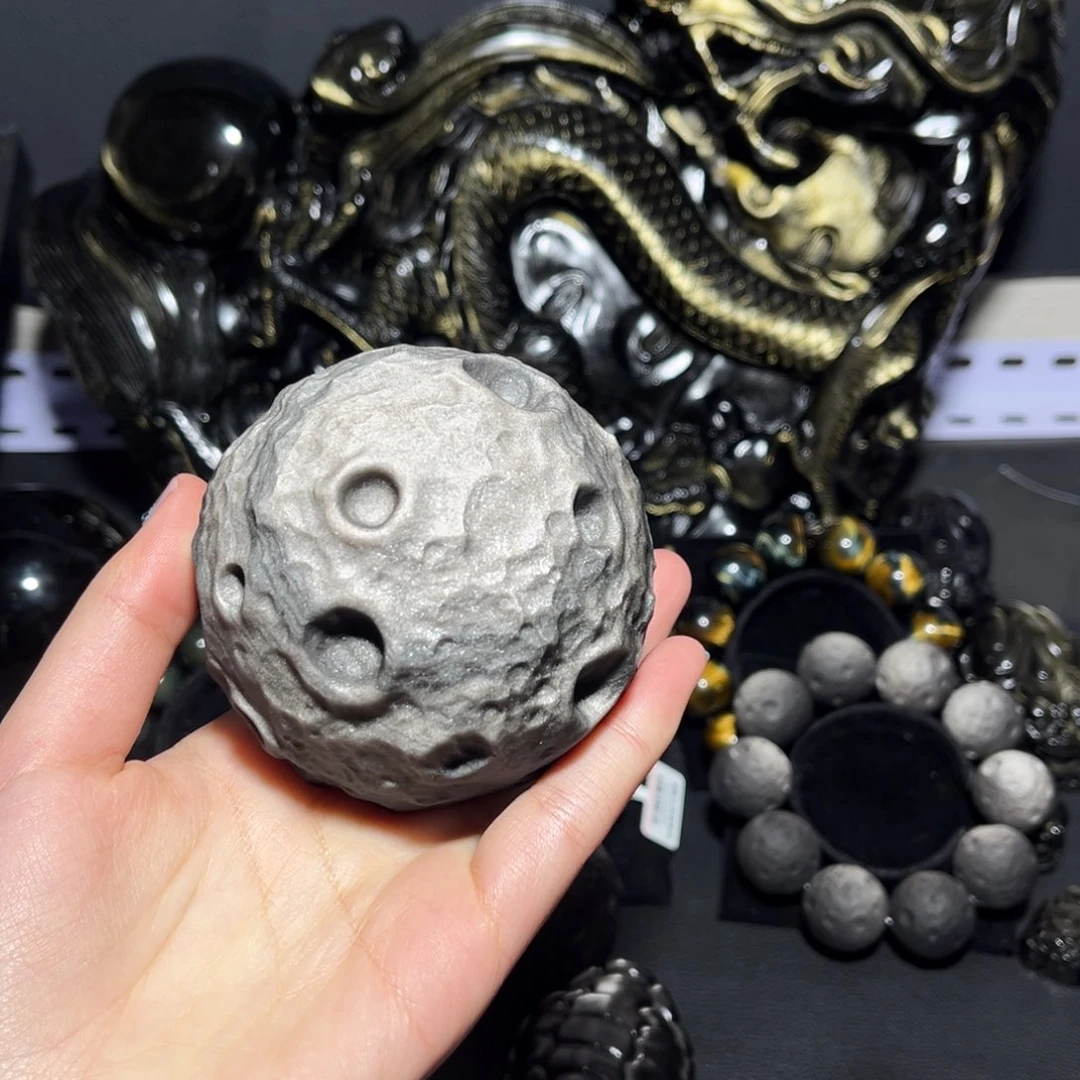 大***王黑曜岩合金珠宝奇石