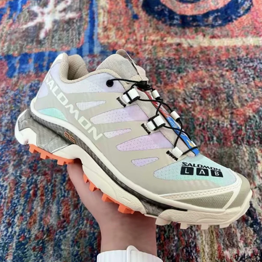 SALOMON萨洛蒙XT-4 OG AURORA BOREALIS 户外功能鞋粉橘色474424
