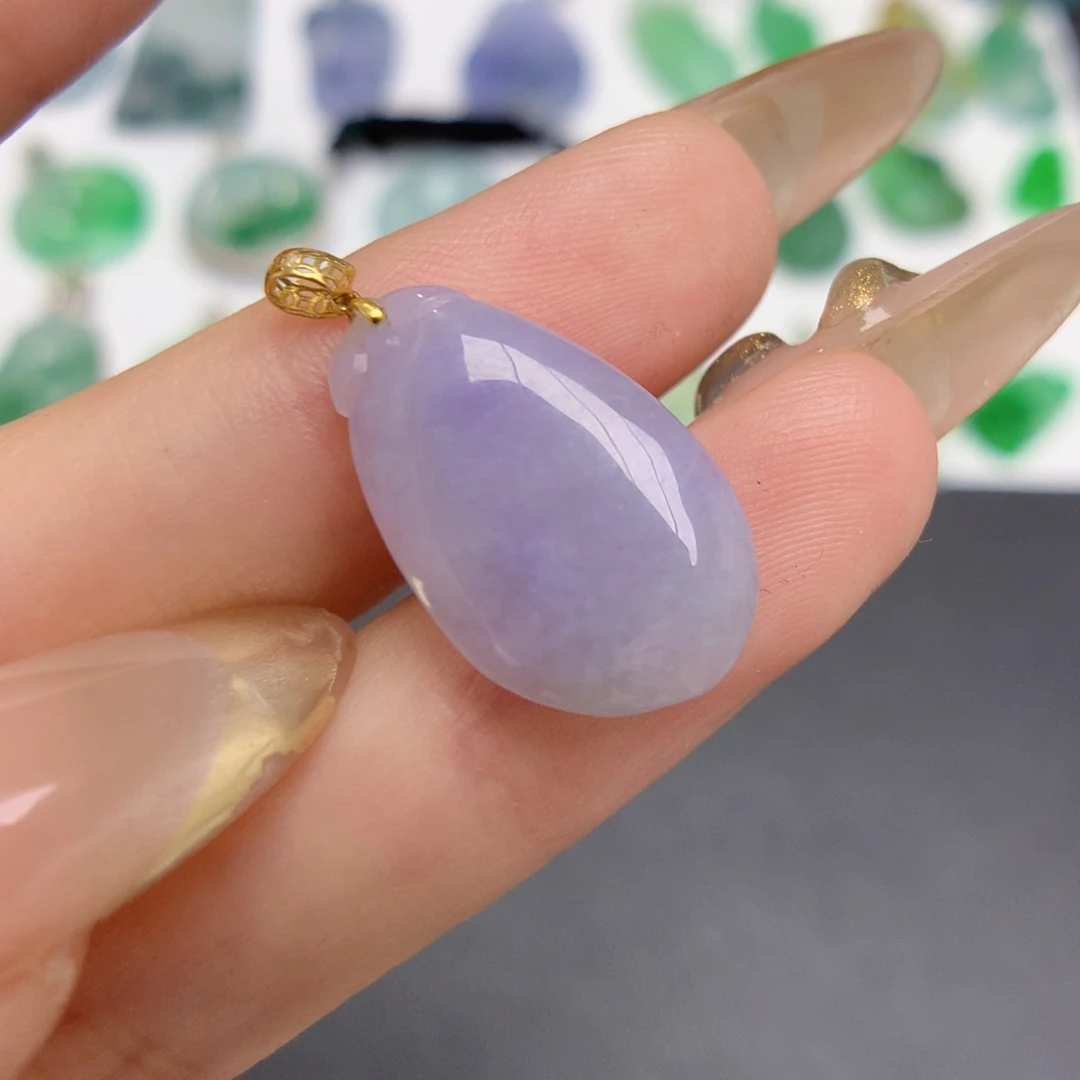 翡翠颈饰18K金镶嵌888888888