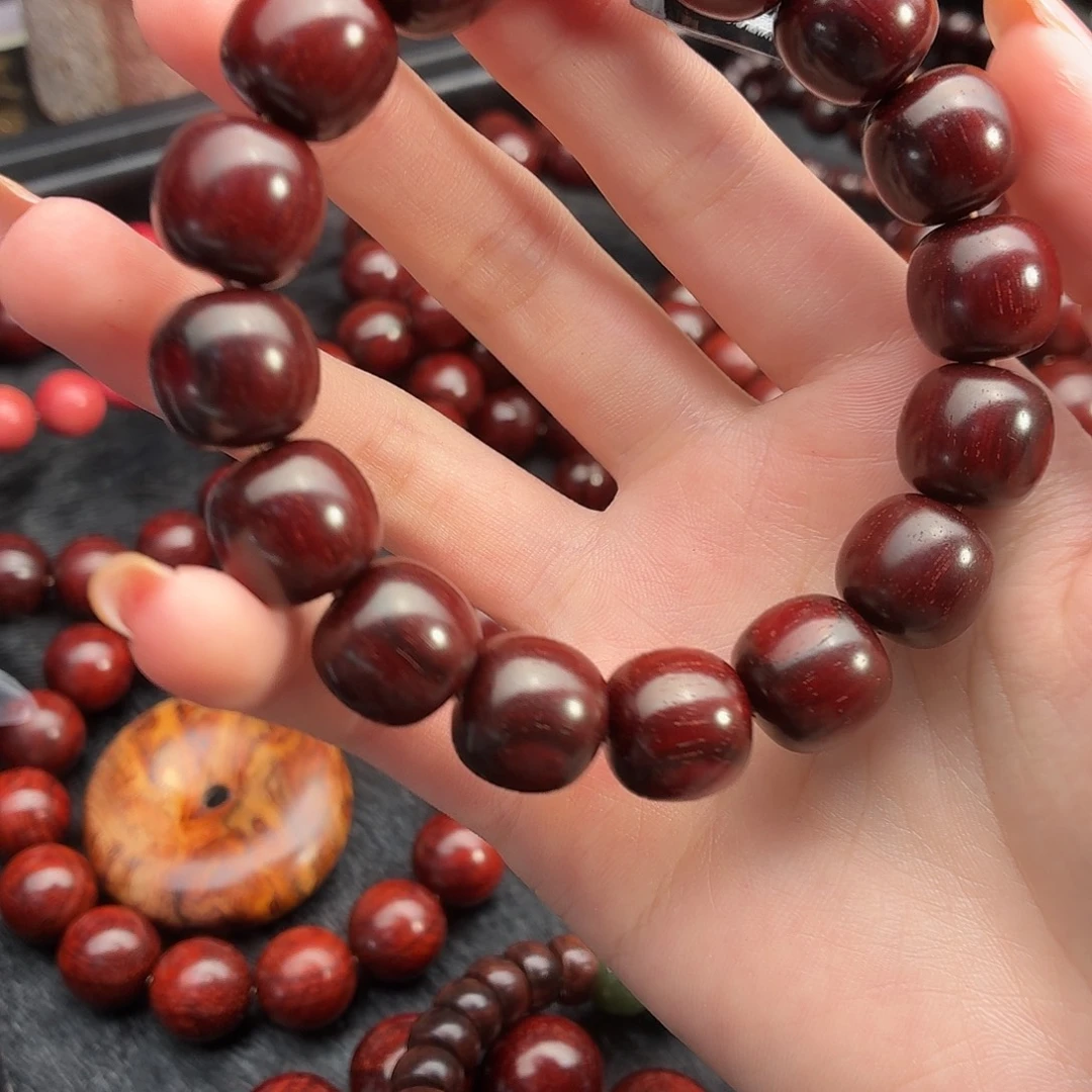 超***己小叶紫檀手串/手链原汁原味顶泥