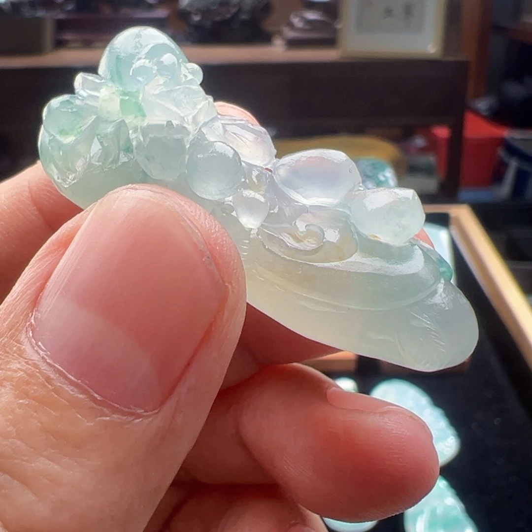 未镶嵌定制翡翠天然缅甸翡翠富甲一方吊坠