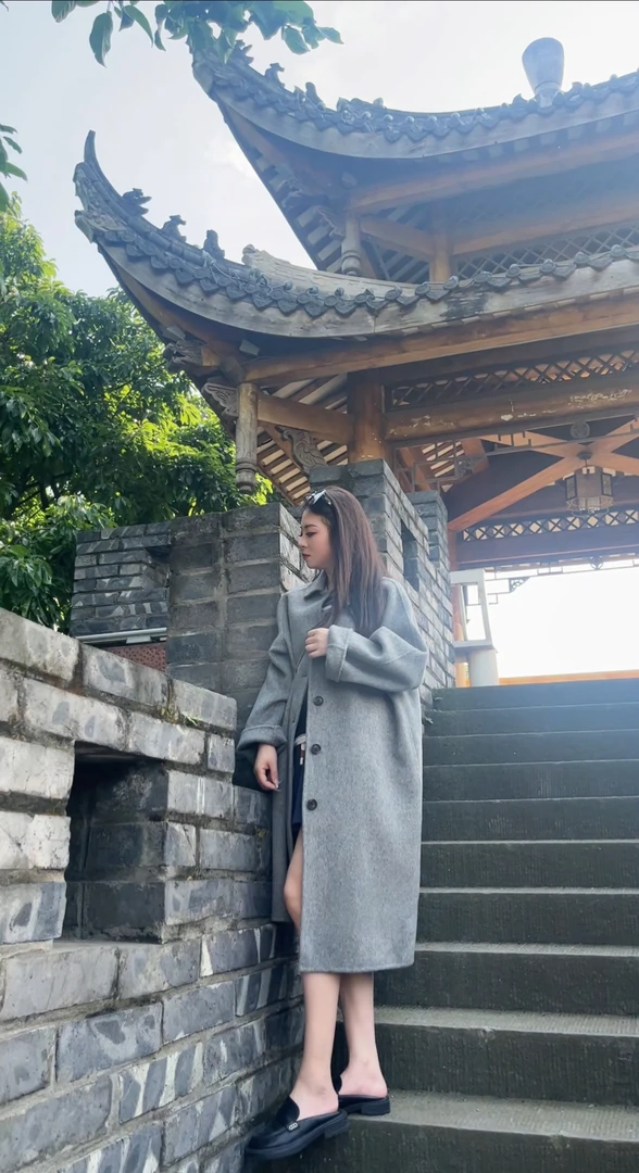 反季韩版羊毛大衣