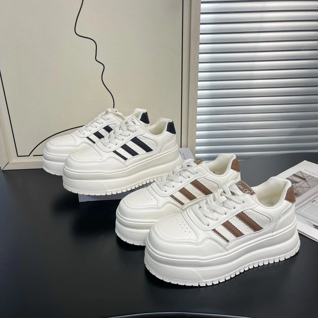 小白鞋女小个子厚底增高6cm板鞋网红时尚百搭夏季春季学生ins韩版