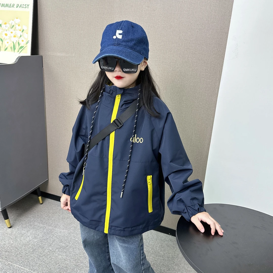 女童外套春秋款2025新款洋气中大童风衣秋季女孩衣服秋装儿童上衣