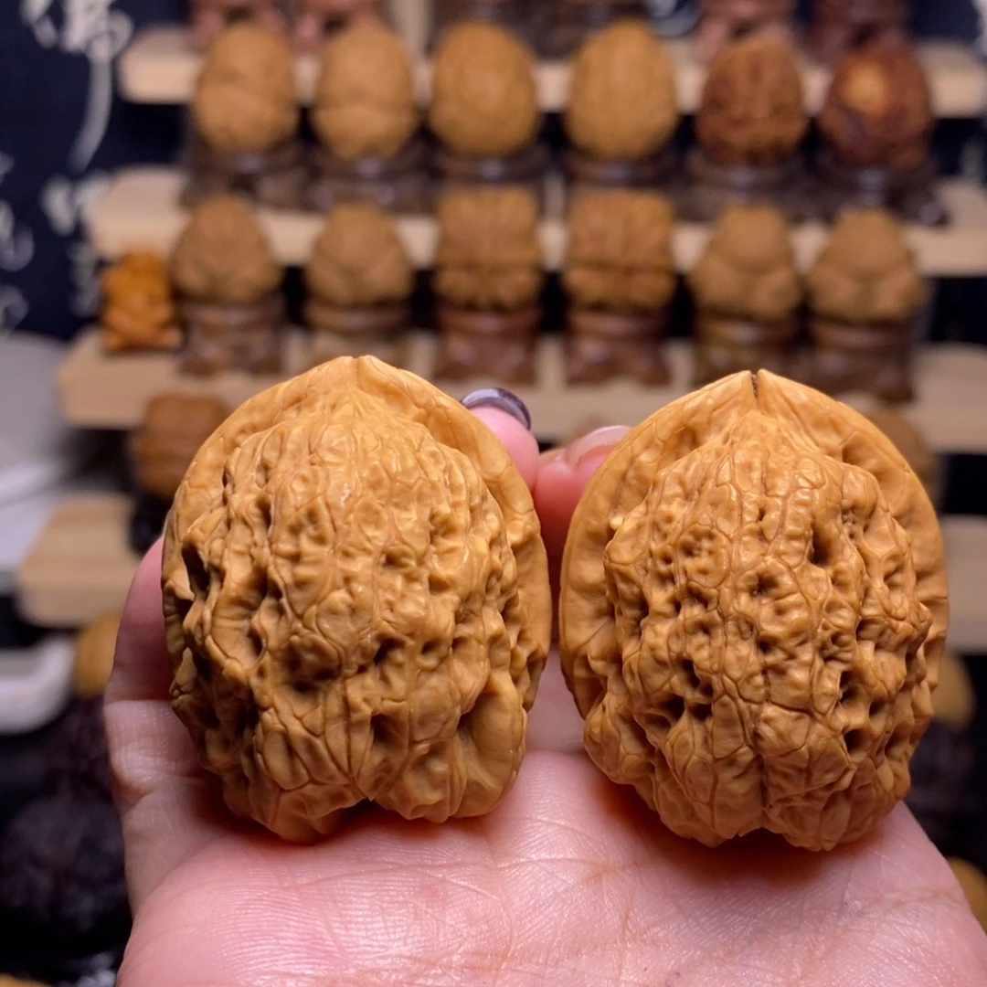 文玩核桃把件Z太古金蟾53………