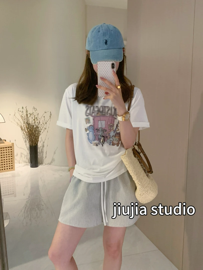 九佳 ~【童趣】新款休闲显瘦百搭内搭时尚打底衫短袖T恤