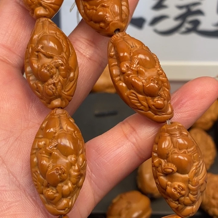 橄榄核手串/手链橄榄核雕横弥勒