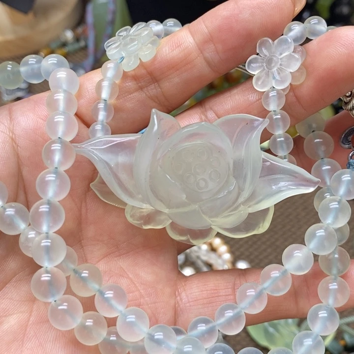 未镶嵌蛇纹石玉手链忆***^
