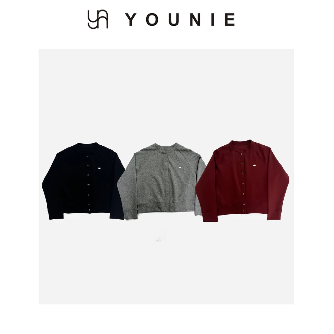 插肩圆领小标设计长袖外套  飞