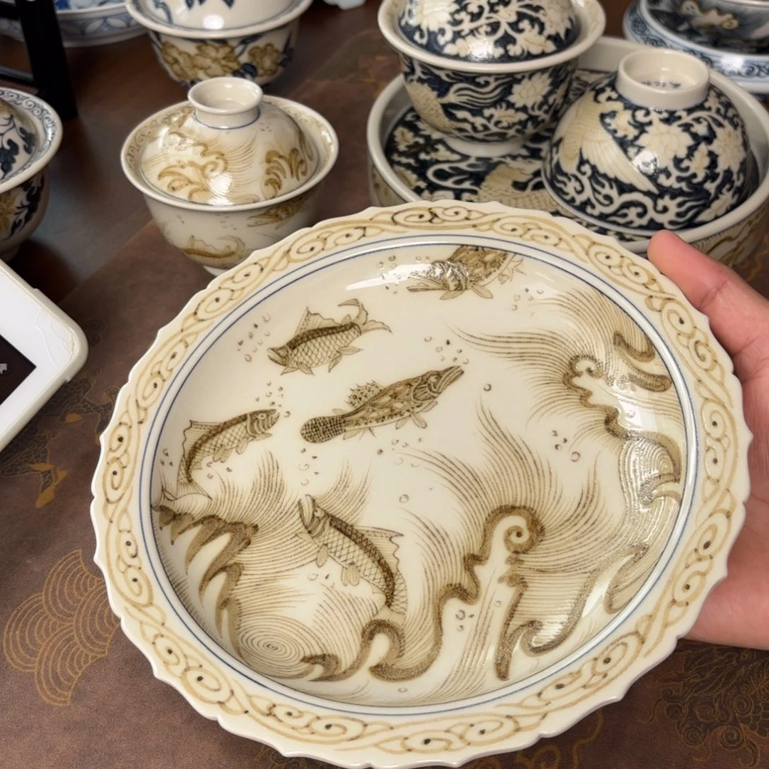 摆件景德镇手绘茶器