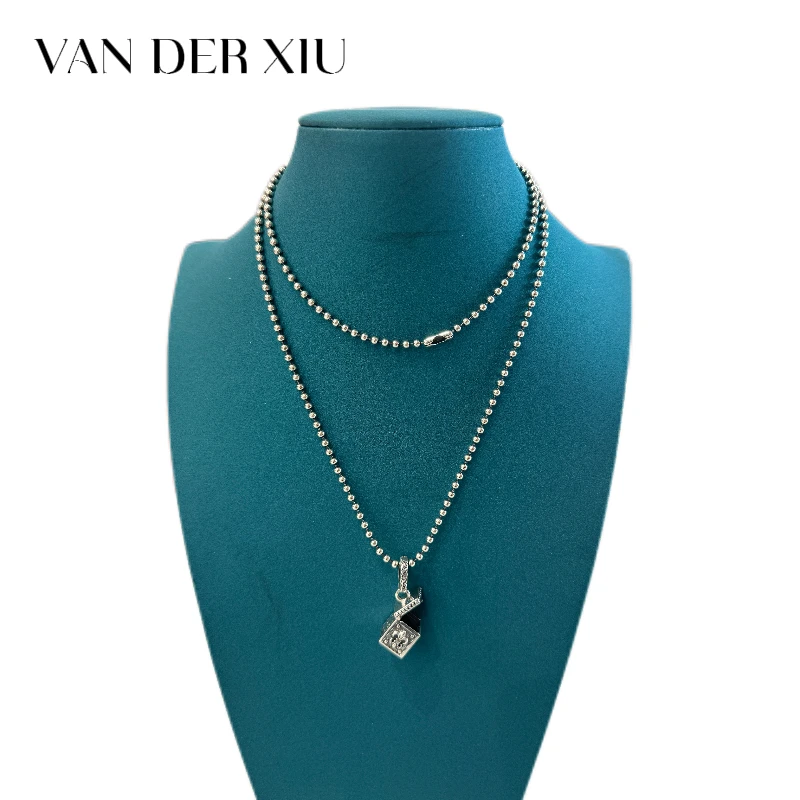 非金属涤纶项链 VANDERXIIU魔法盒款通体925品质毛衣链240200