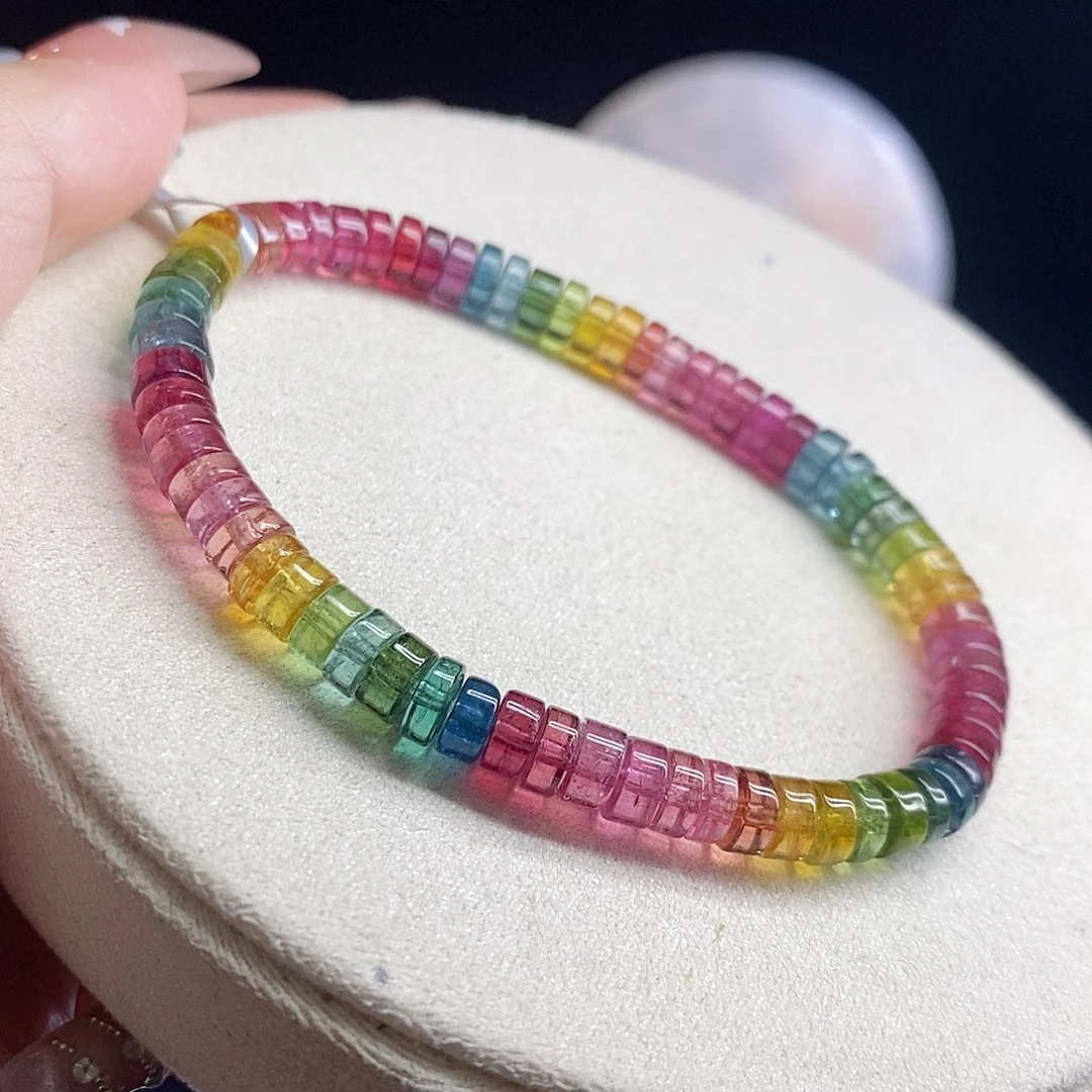 未镶嵌手链碧玺直切药片