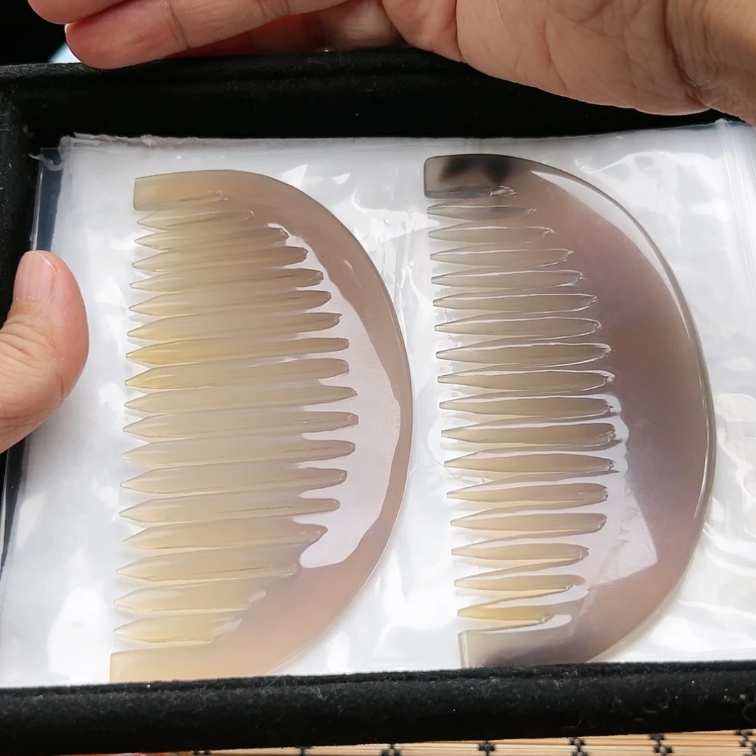 未镶嵌玛瑙/玉髓珠宝半成品随机2发一