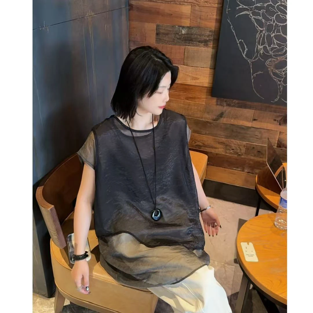 【三宅】极简设计感两件套女