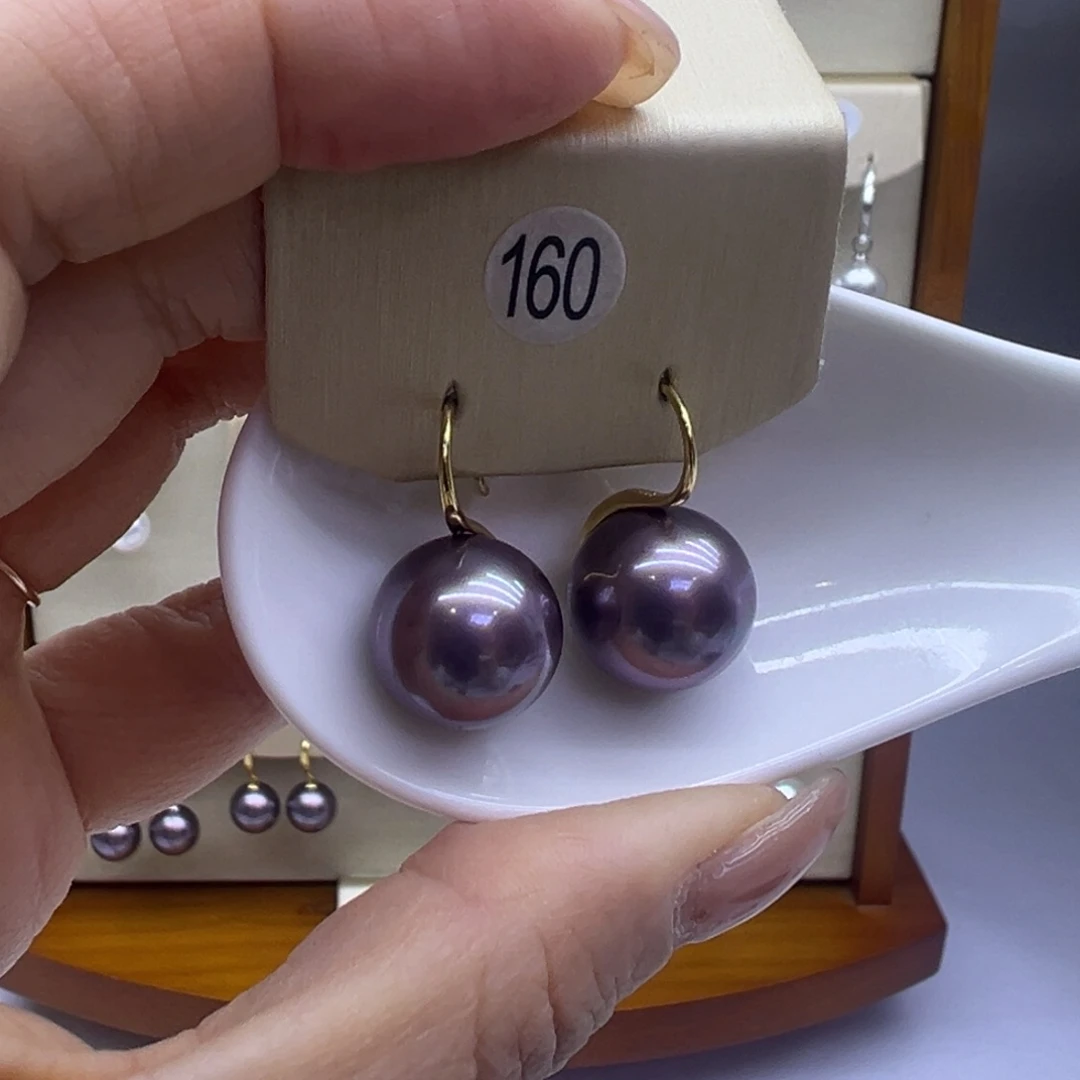 耳饰淡水珍珠银S925镶嵌