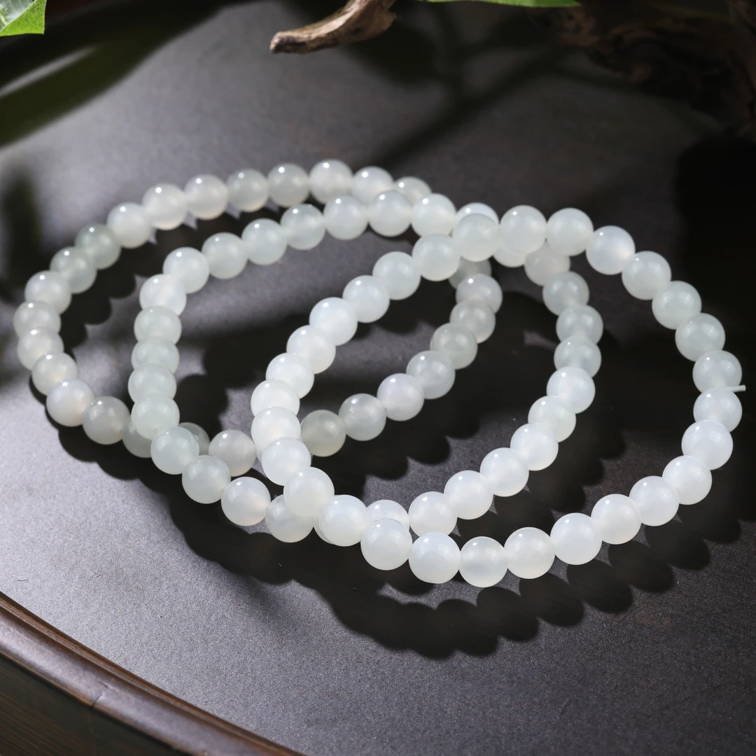 【举石臻选】TA0506-1980-45和田玉手串（一件/多样性发/约5mm+）Z