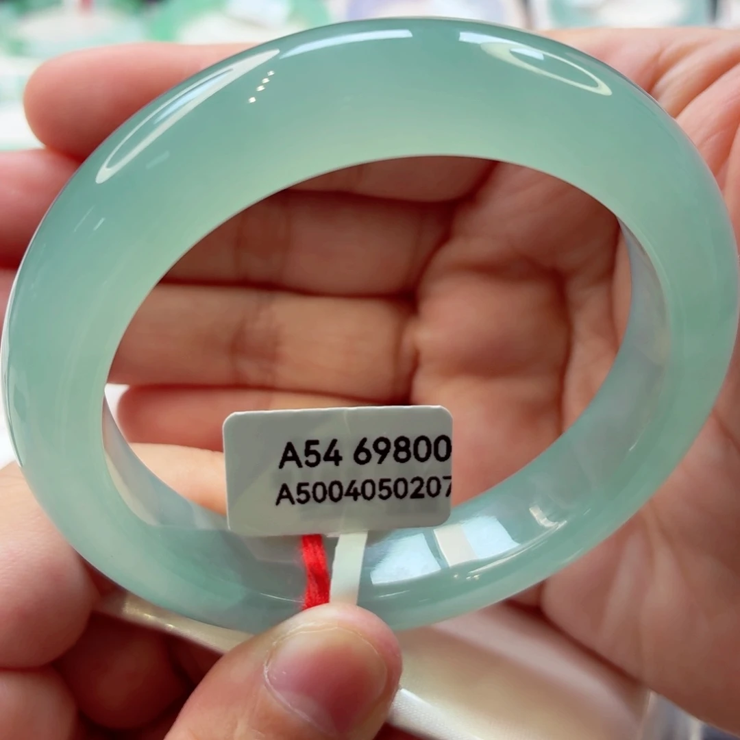 翡翠手镯未镶嵌晴蓝完美冰胶推荐8号11