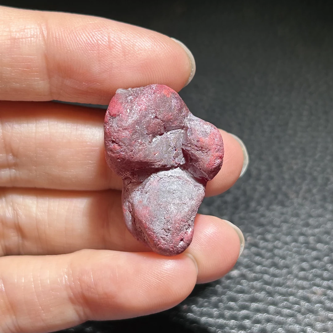 天然辰砂单晶体软红宝石全通透晶体裸石收藏送礼