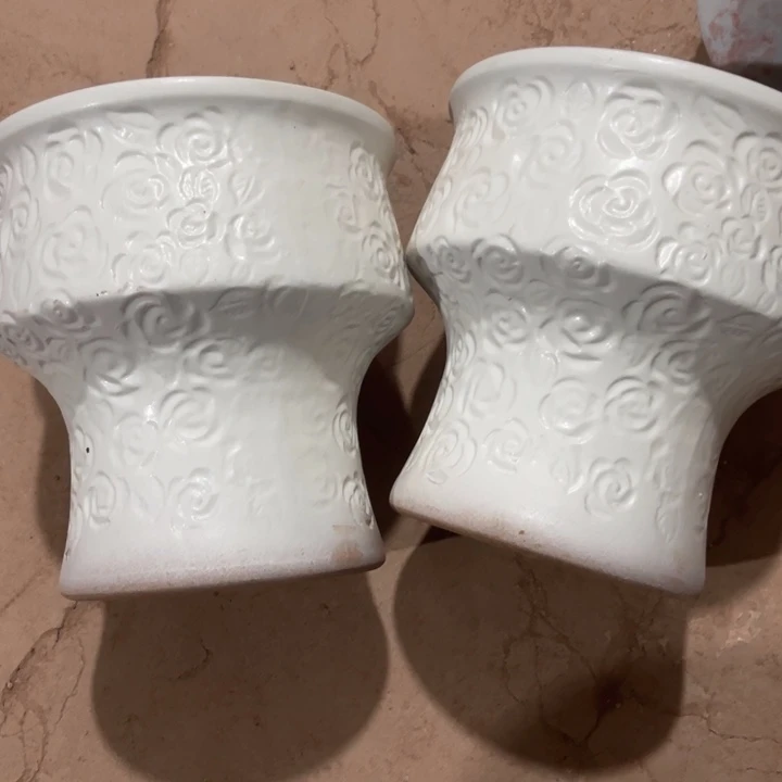 红泥花盆口径20高度21两只正品