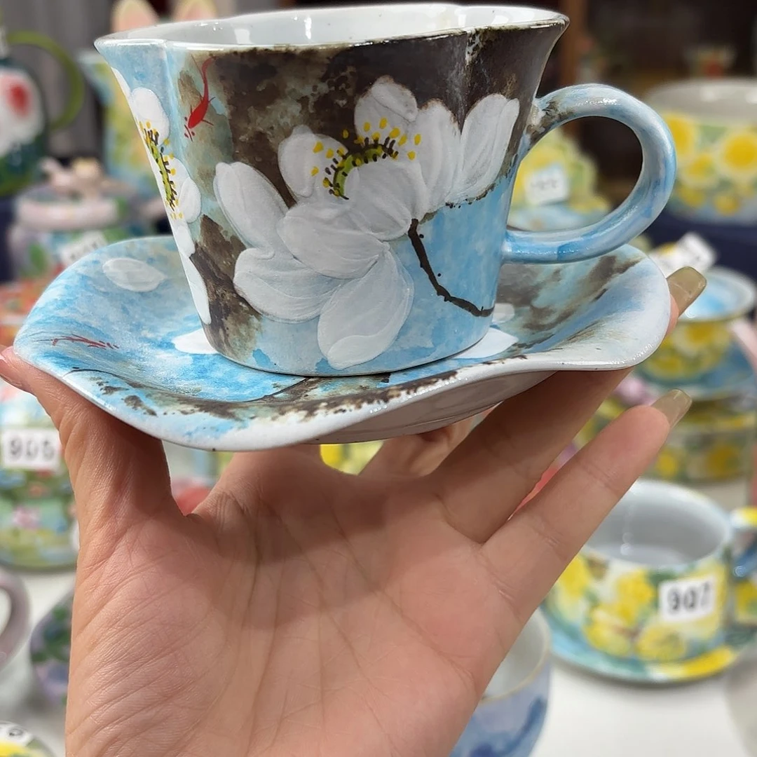 景德镇手绘高温釉下彩陶瓷茶具