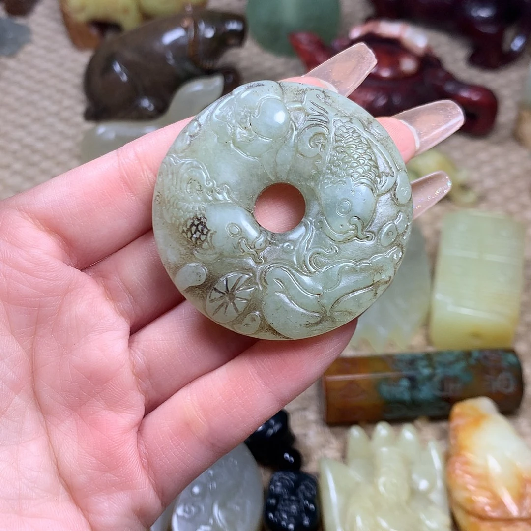 白玉菩提吊坠挂件