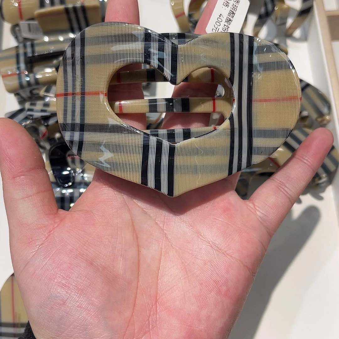 醋酸非金属格子爱心懒人夹