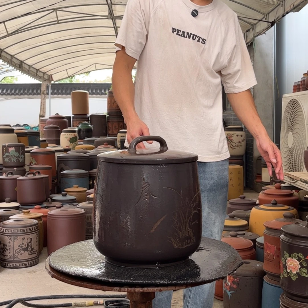 茶叶罐紫砂8 饼茶叶罐