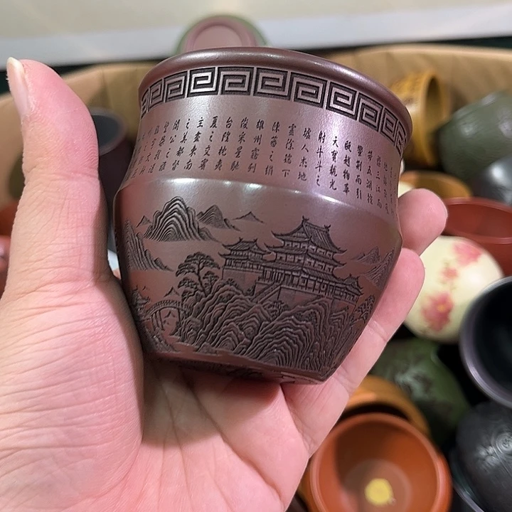 茶杯紫砂全手工紫砂主人杯