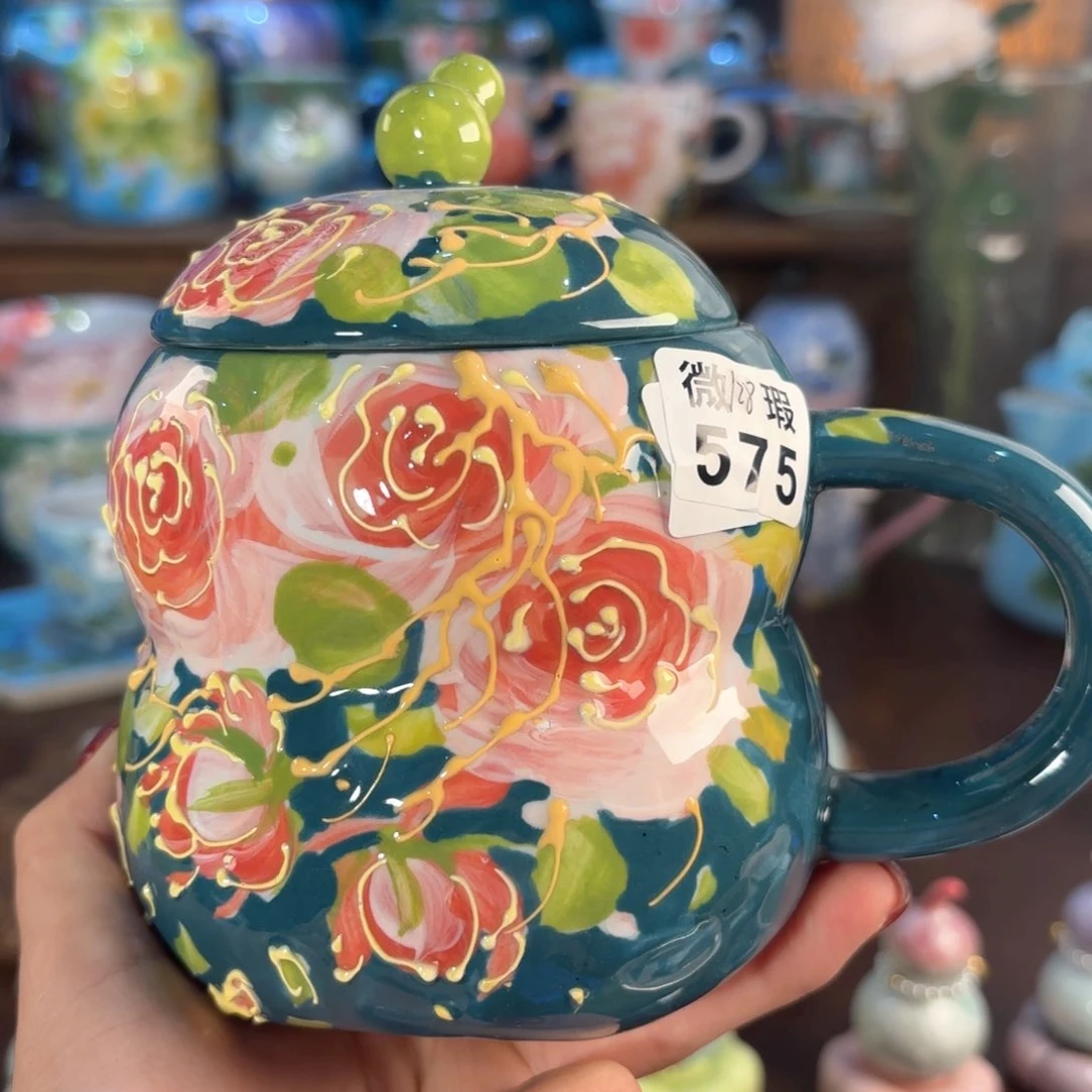 景德镇手绘高温釉下彩陶瓷茶具