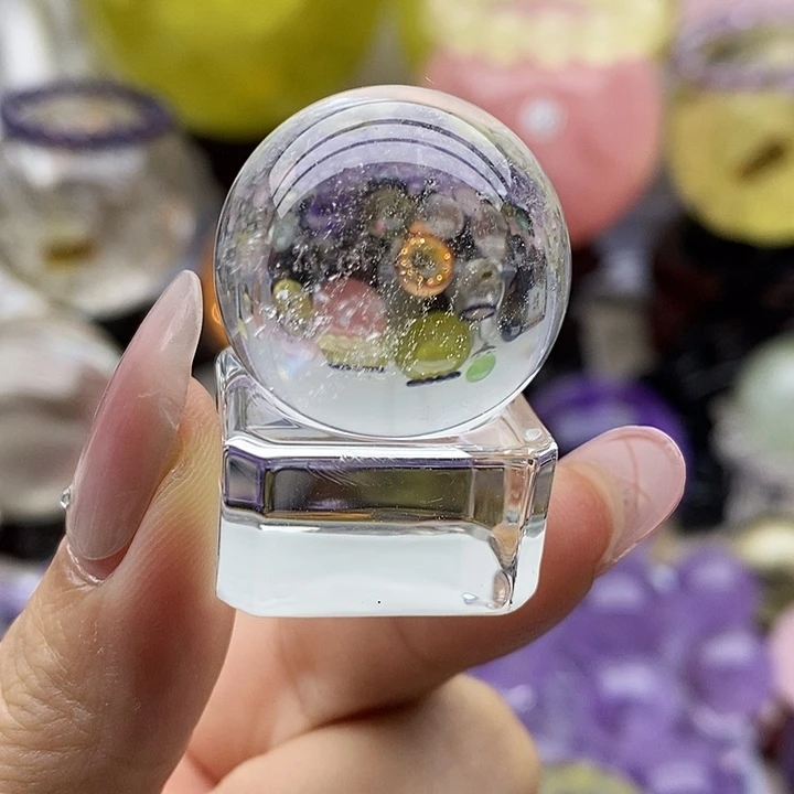 未镶嵌珠宝半成品水晶浅*5
