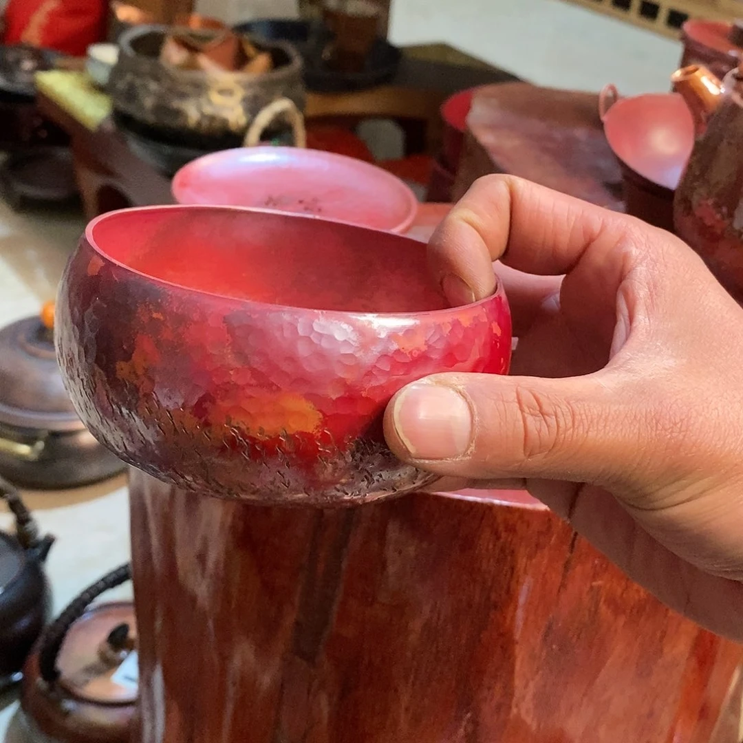 手工锻打工艺小茶洗