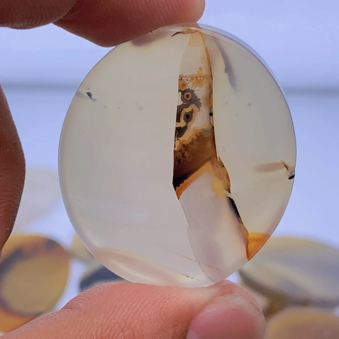 玛瑙/玉髓吊坠(不含链)未镶嵌凌**妖微瑕