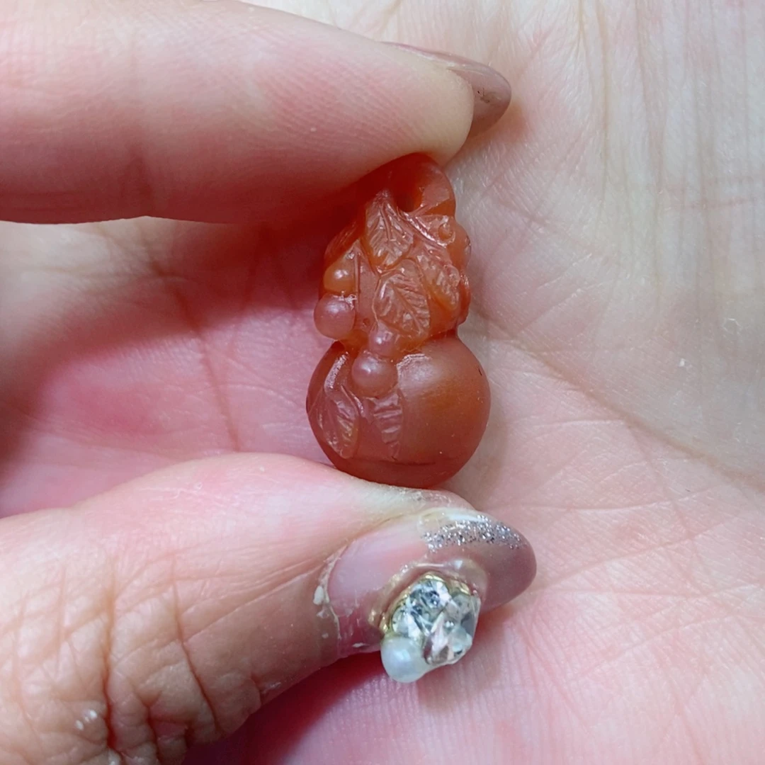 南红玛瑙单珠未镶嵌葫芦