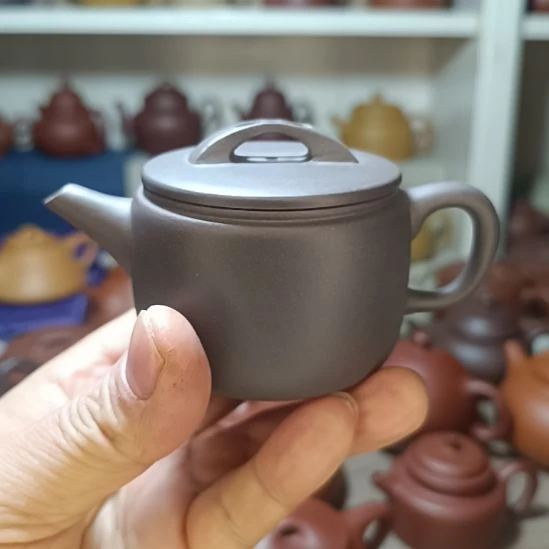 茶壶紫砂25号原矿天青汉瓦内推150cc半手工