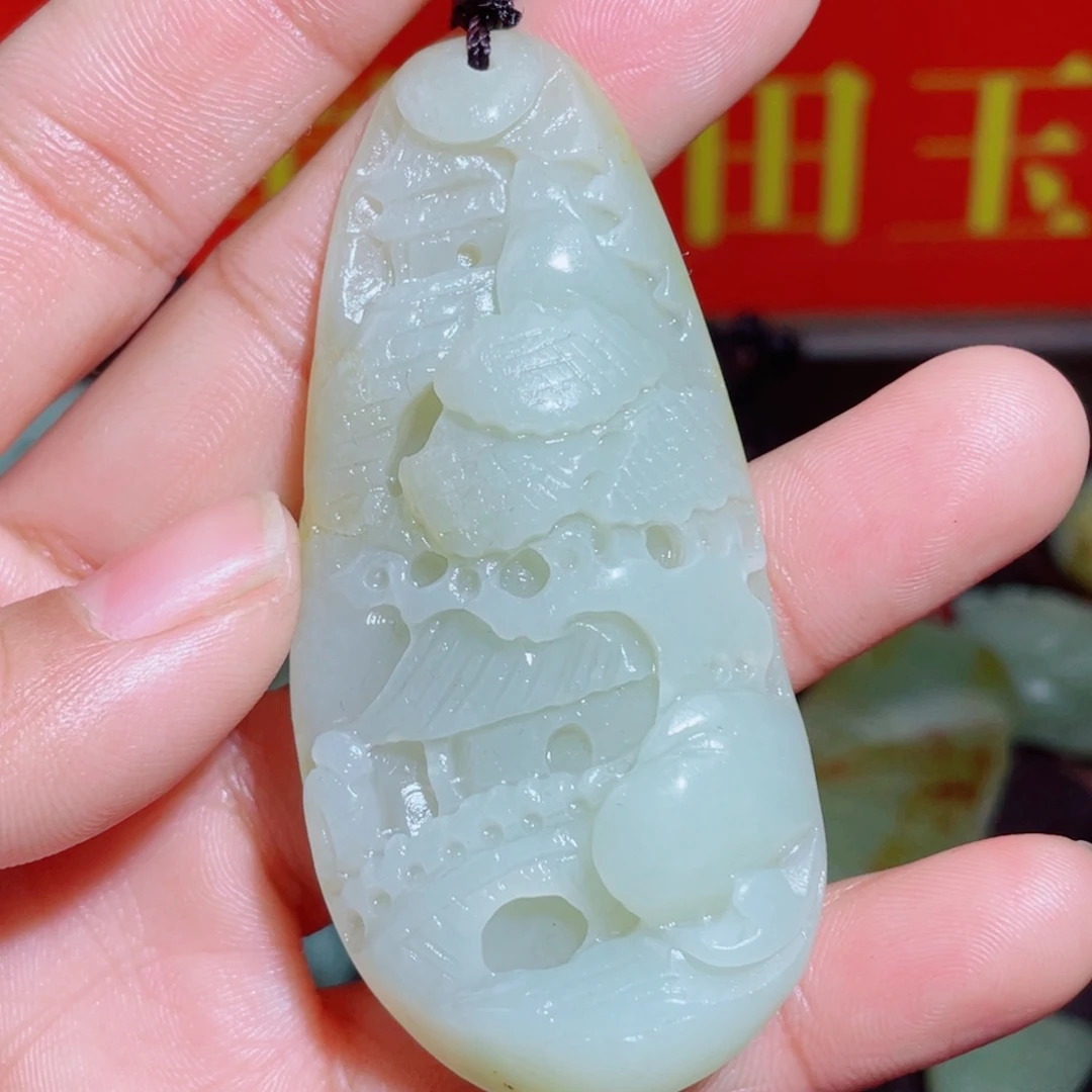 和田玉未镶嵌颈饰