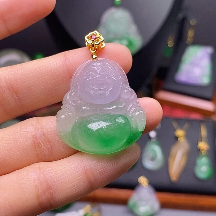颈饰未镶嵌翡翠吊坠