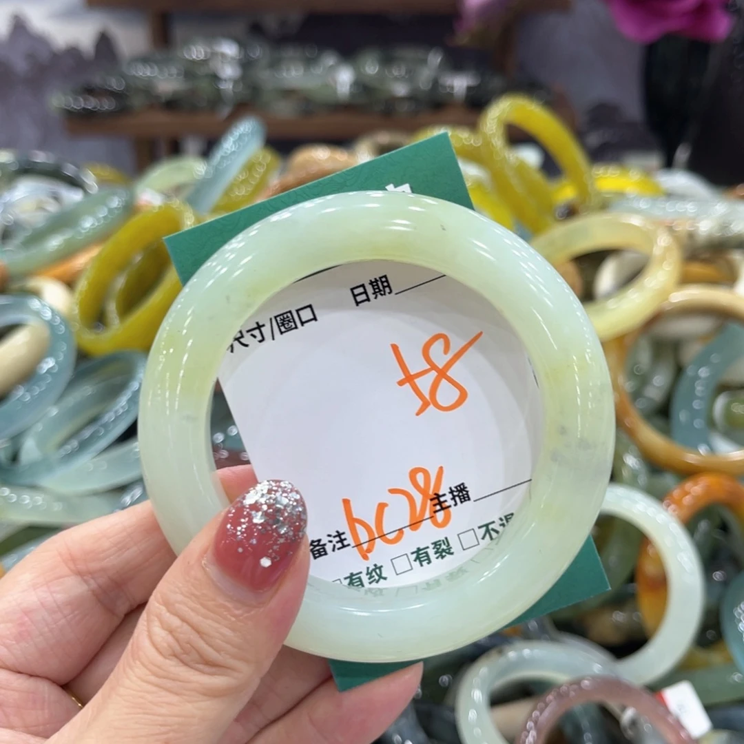 未镶嵌蛇纹石玉手镯手镯
