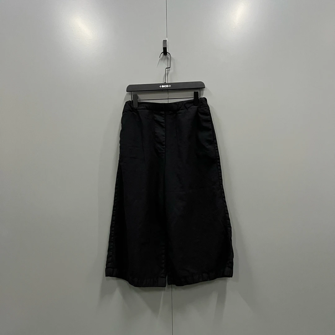 99新 LOEWE/罗意威 803 601536  黑色阔腿裤 M码