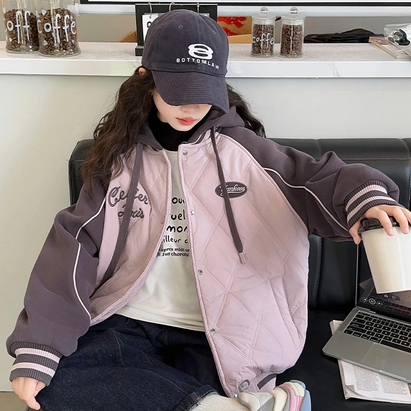 女童外套春秋2025新款儿童棒球服大童春季上衣6-12岁潮款休闲洋气