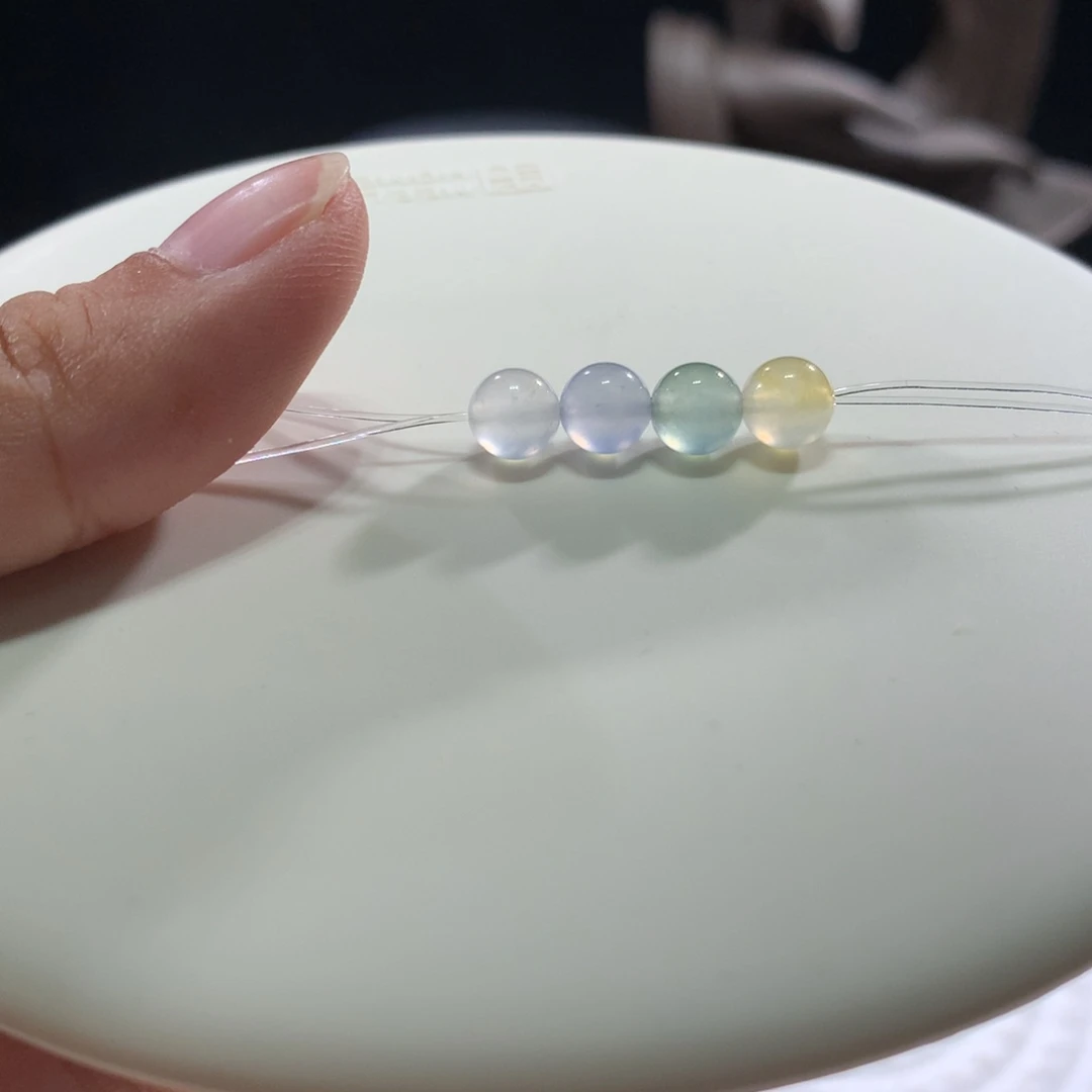 手串翡翠未镶嵌马卡龙精品