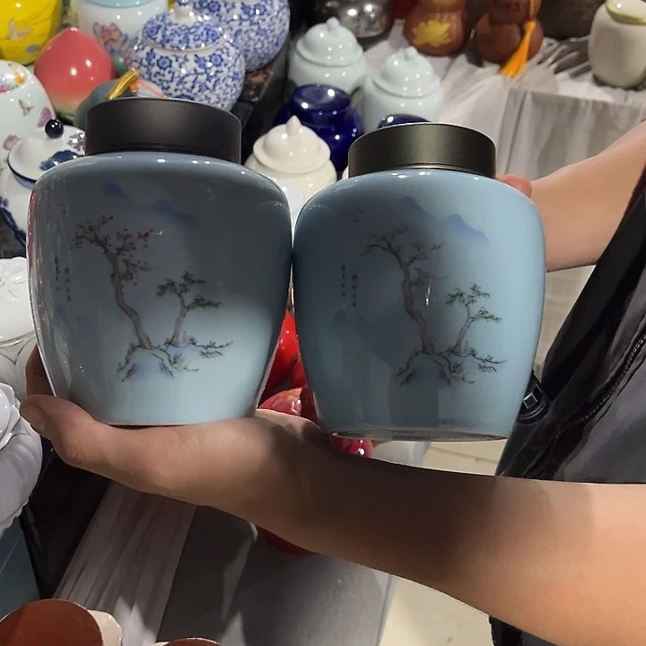 罐司宴陶瓷精选高档陶瓷茶叶罐