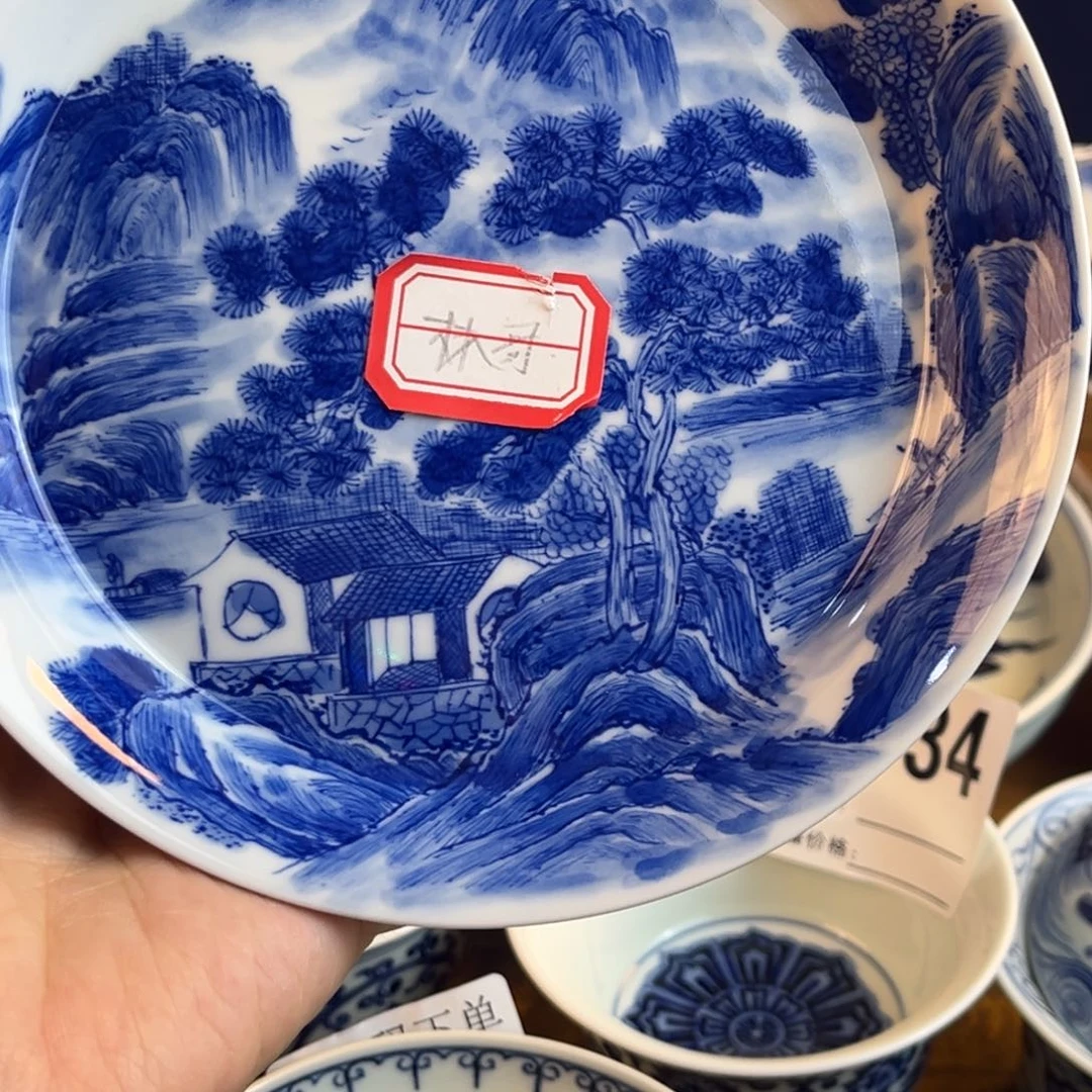 旺*微瑕山水壶承壶承