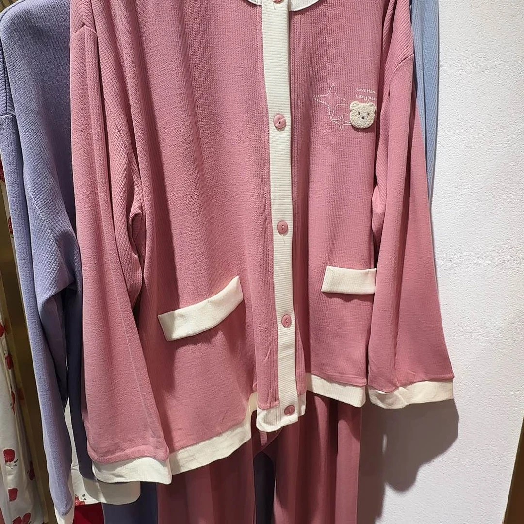 有机棉小熊8102粉XL