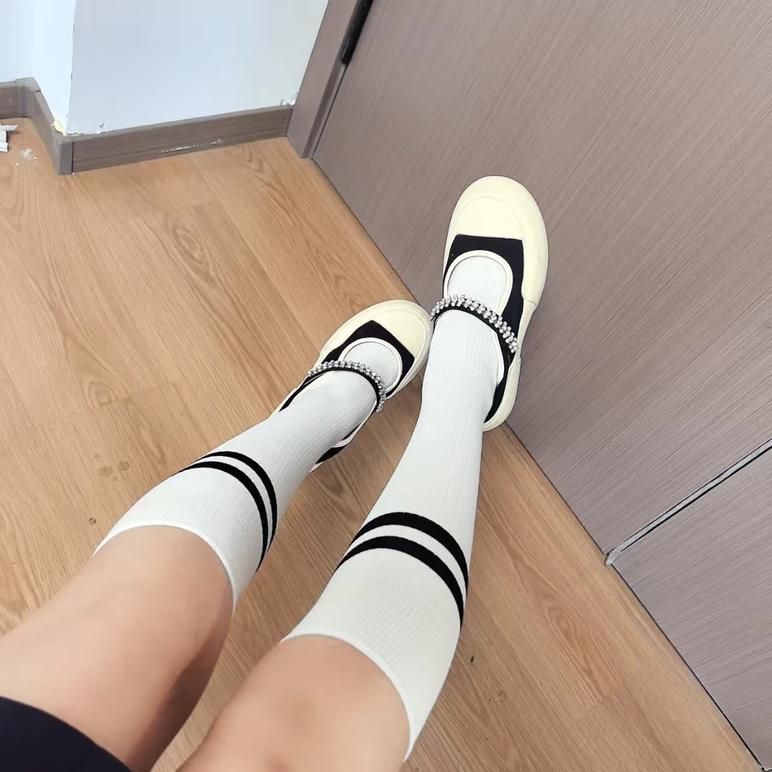 5号【kk袜园直播间】女士小腿袜 竹棉春夏薄款四季袜子 显瘦不下滑