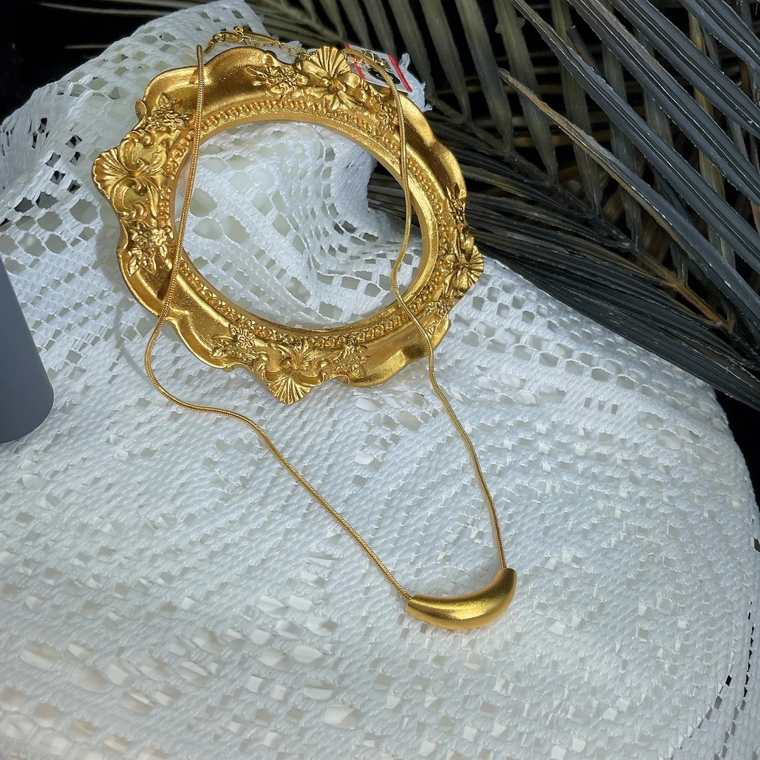 合金项链 6镂空宽面时尚手镯手工气质轻奢百搭复古金色重工中古