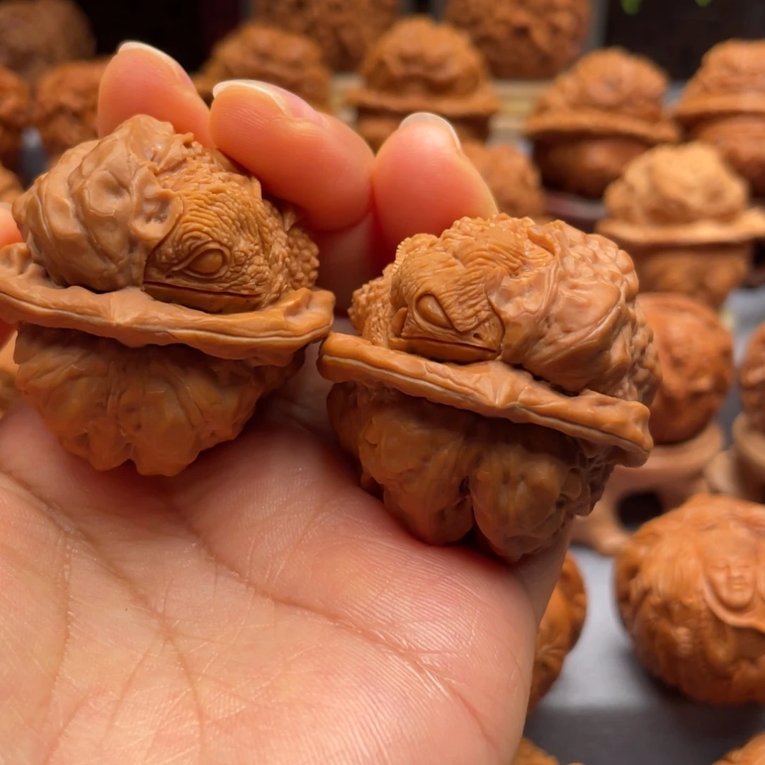 手串/手链核桃忒**?蜕变蛤蟆头核桃雕刻核桃