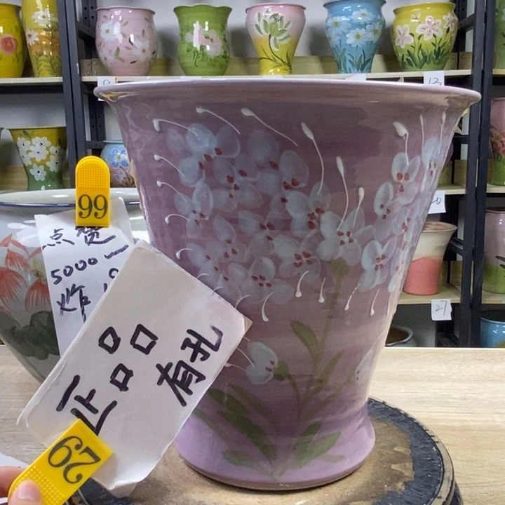 景德镇高温陶瓷花盆
