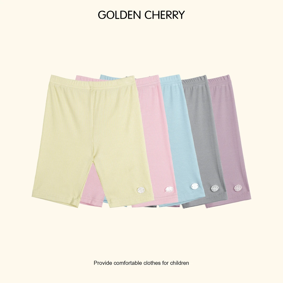 【金樱桃Golden cherry】小童多色莱赛尔骑行五分裤283129